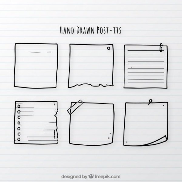 Записка нарисованная