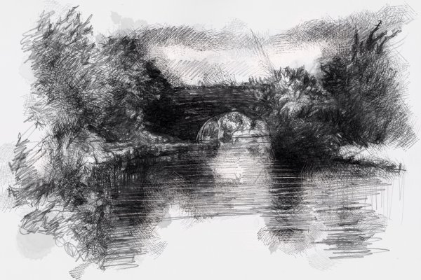 Рисунки углем