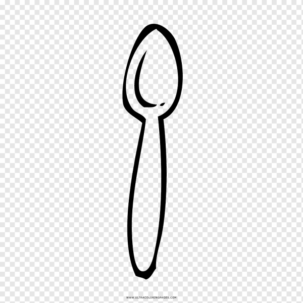 Ложка черно белая