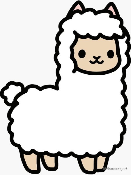 Лама для срисовки