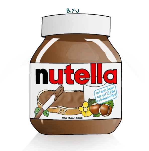 Банка НУТЕЛЛЫ рисунок