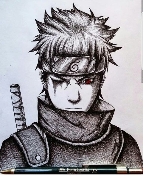 Шисуи Учиха рисунок