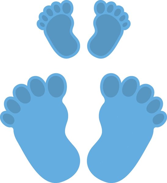 Отпечаток детской стопы