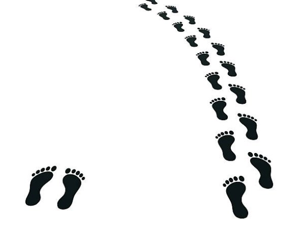 Следы человека тропа