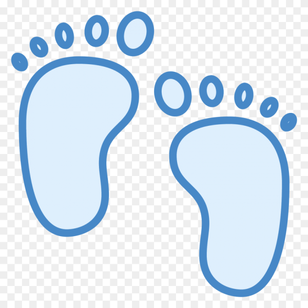 Отпечаток детской ноги