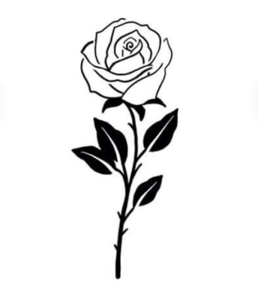 Тату роза