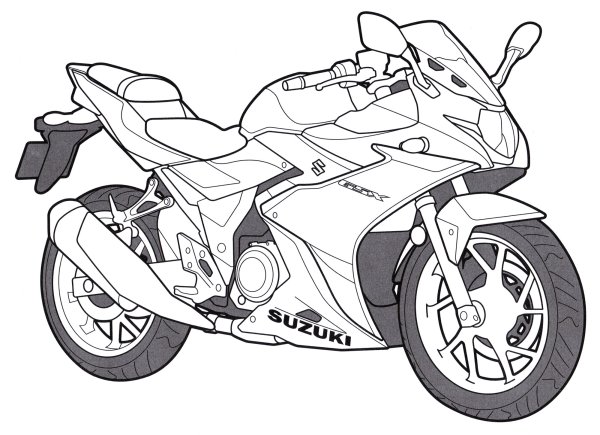 Honda cbr600rr раскраска