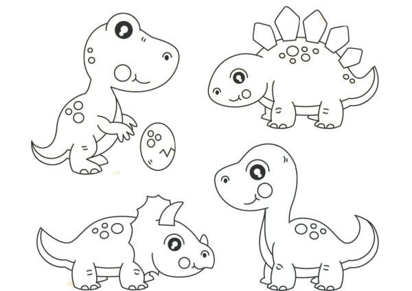 Динозавр рисунок для детей
