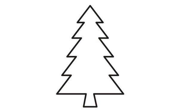 Елка раскраска для детей