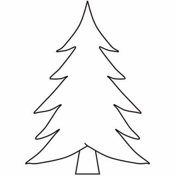 Елка раскраска