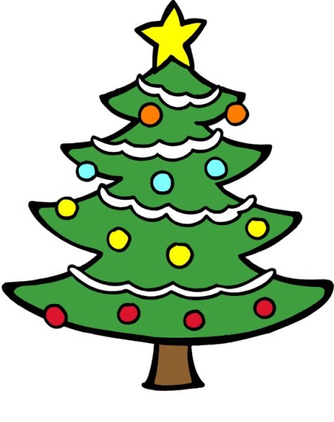 Новогодняя открытка черно белая