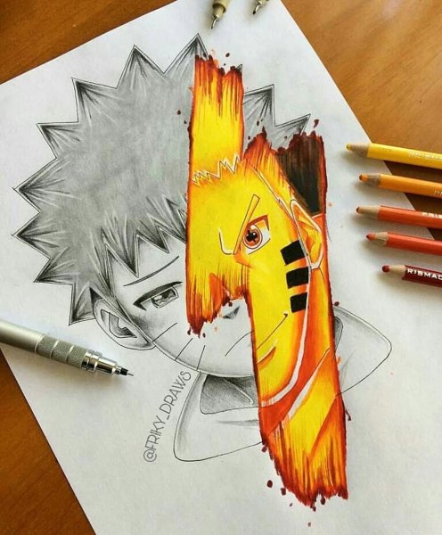 Шисуи Учиха рисунок