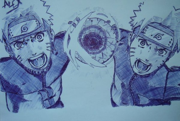 Срисовать рисунки аниме Наруто