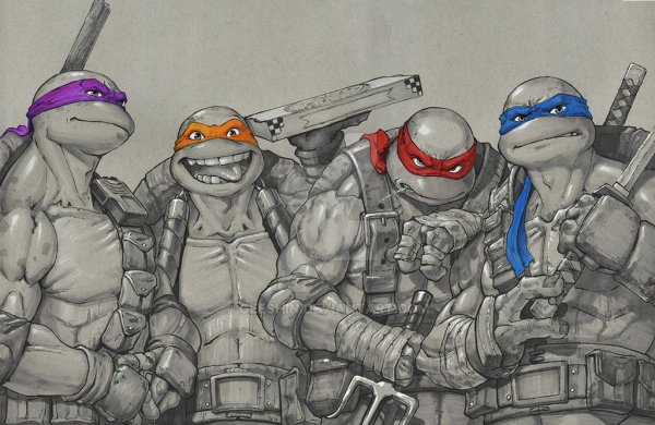 Шредер и Донателло