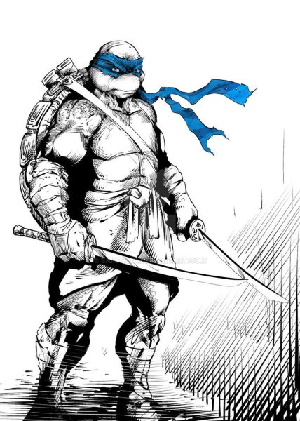 Татуировка Черепашки ниндзя Леонардо