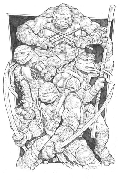 Рисунки Черепашки ниндзя 2014