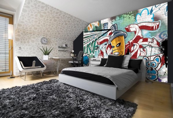Комната в стиле стрит арт