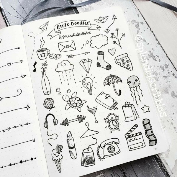 Bullet Journal дудлы