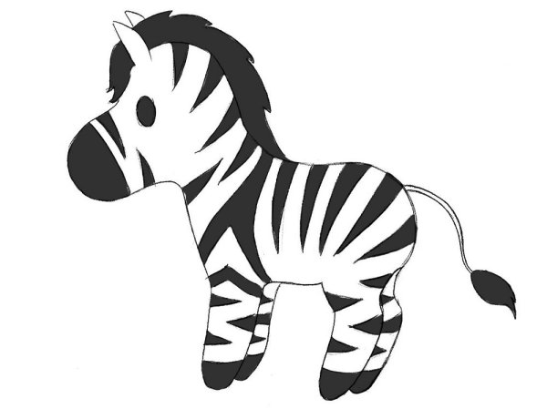 Нарисовать зебру