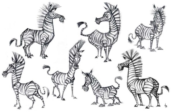 Зебра картинка мультяшная