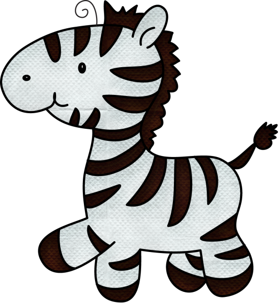 Раскраска для детей маленькая Зебра