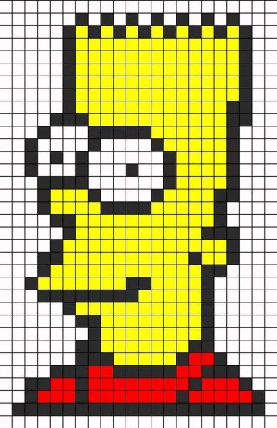 Рисунки по клеточкам прикольные