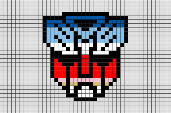 Рисование по клеткам автоботам