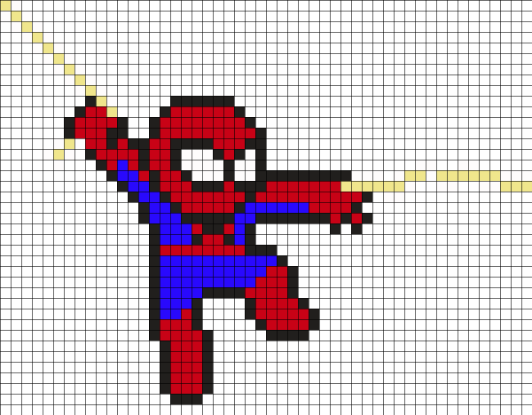 Рисунки по клеточкам люди