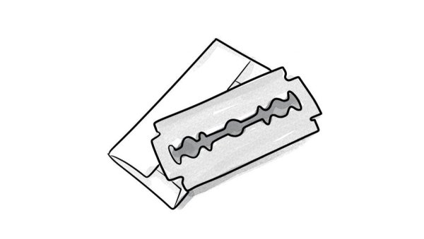 Лезвие рисунок карандашом