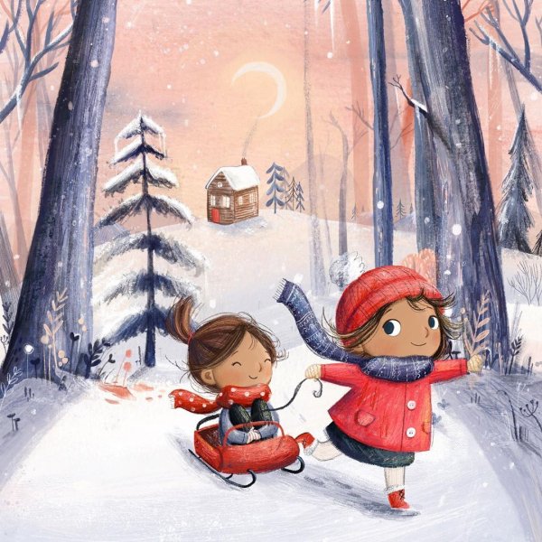 Lucy Fleming зимние иллюстрации