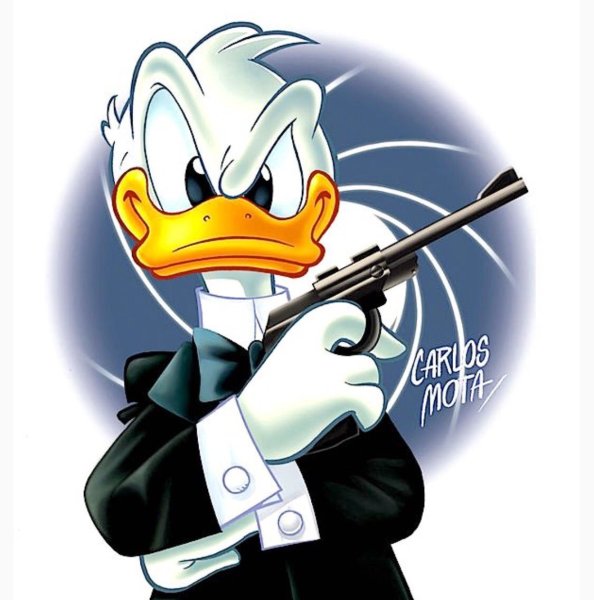 Дональд дак с пистолетом