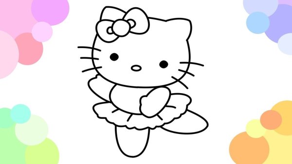 Наклейки с Хеллоу Китти инди КИД