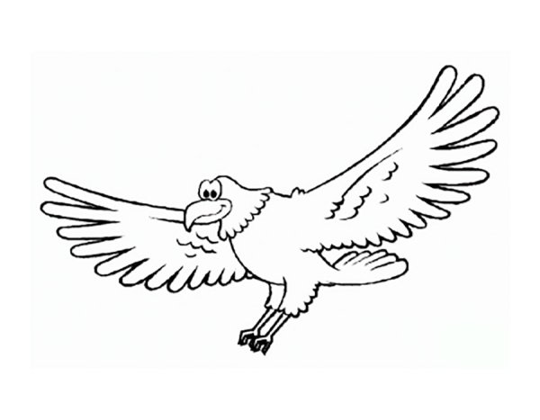 Орел раскраска