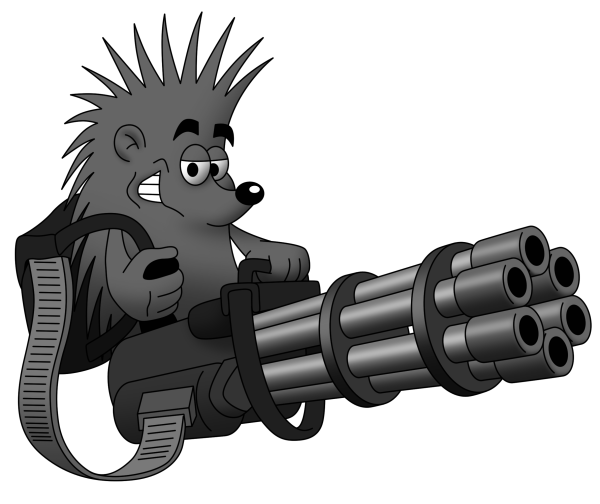 Ежик с автоматом