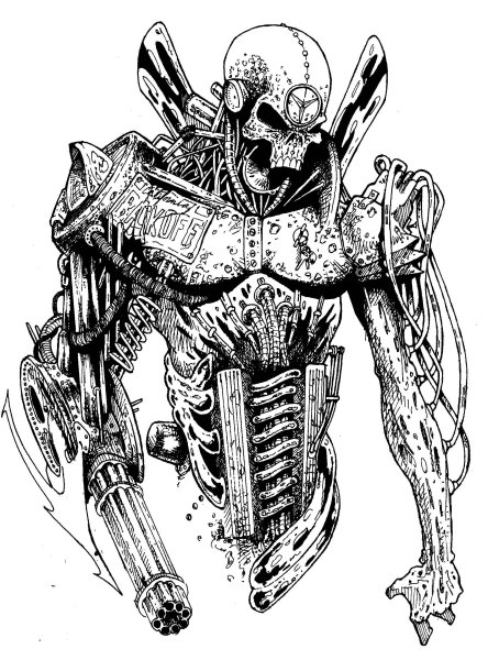 Киборг эскиз