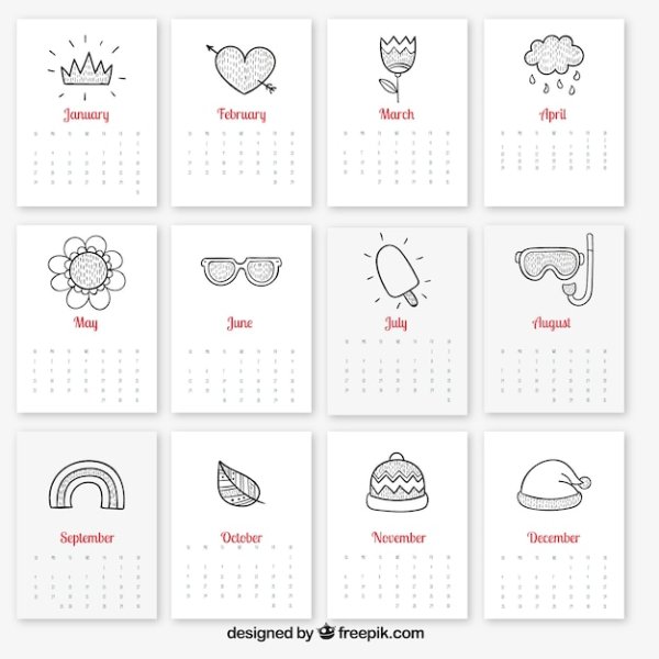 Календарь эскиз