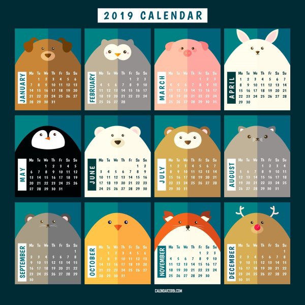 Календарь карандашом