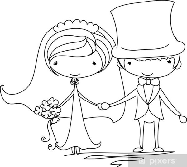 Жених рисунок