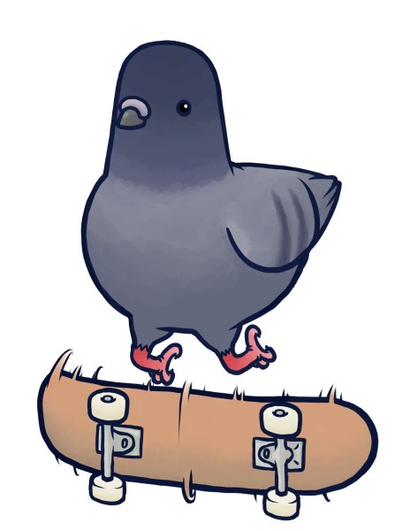 Голубь мультяшный