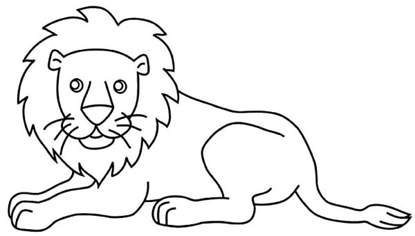 Лев и собачка раскраска