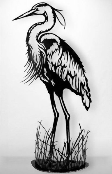 Журавль мультяшный