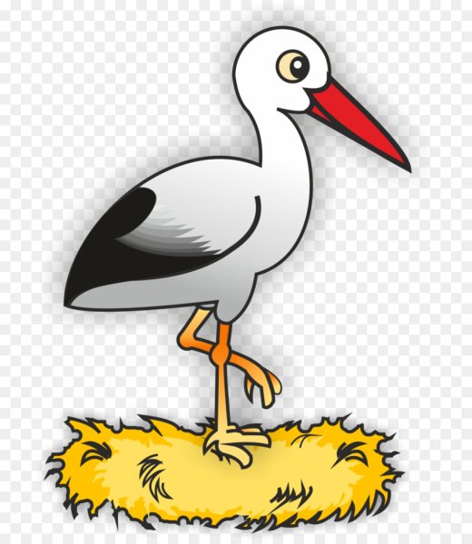 Цапля на одной ноге раскраска