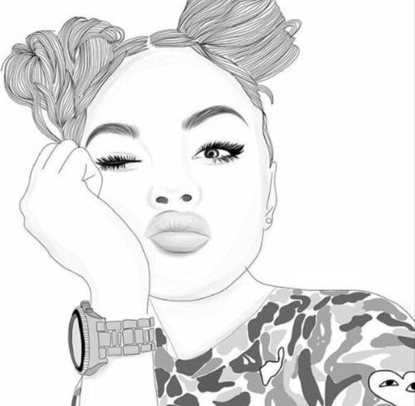 Модные девочки мультяшные