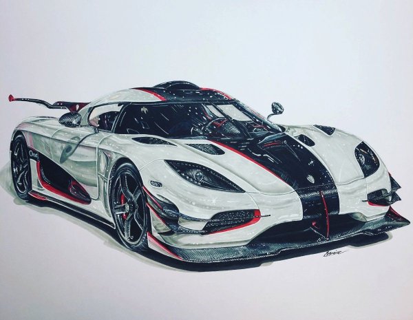 Koenigsegg Agera r рисунок