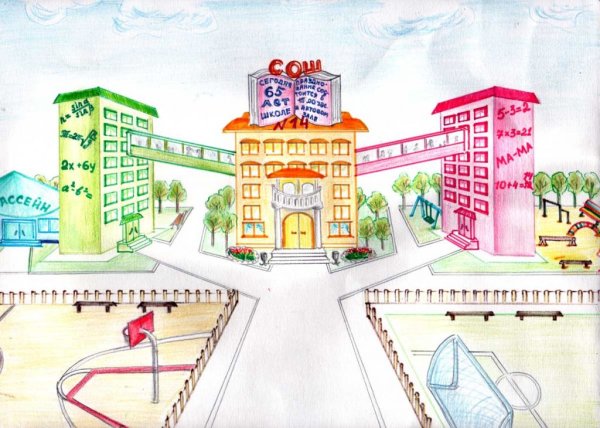 Рисунок на тему школа