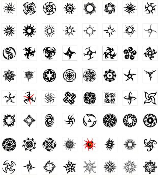 Рисунки символами