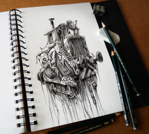 Странные рисунки карандашом