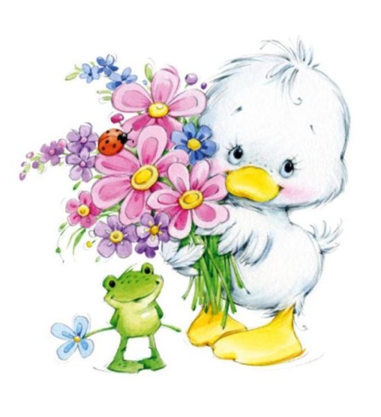 Мультяшки с цветами