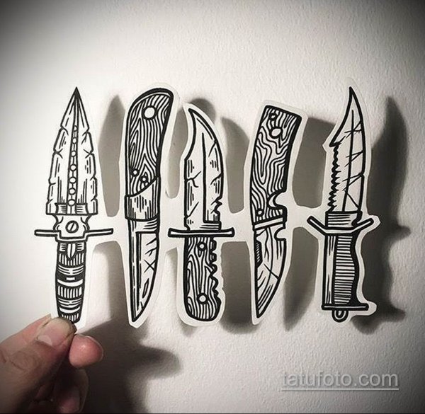 Эскиз кинжала на палец