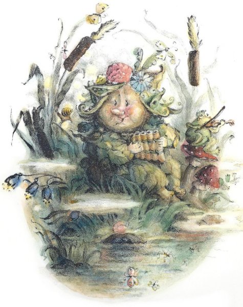 Маленький водяной Отфрид Пройслер раскраска